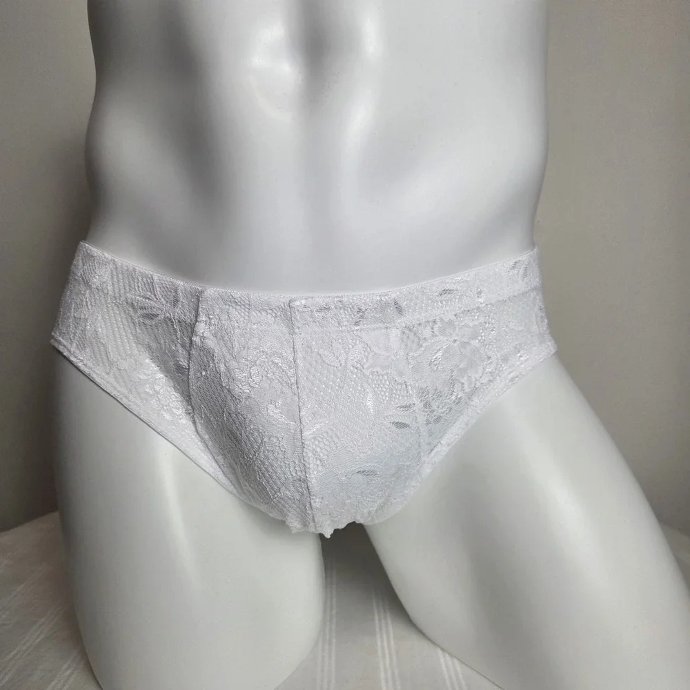 Cosabella Men's Luxury Italian Comfort Lace Micro Brief Soft Pouch Underwear